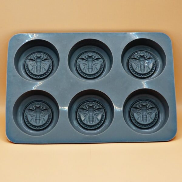 Round Silicone Bee Moulds - 6 Cavities