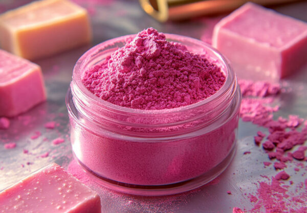 poudre de Mica Rose éclatant